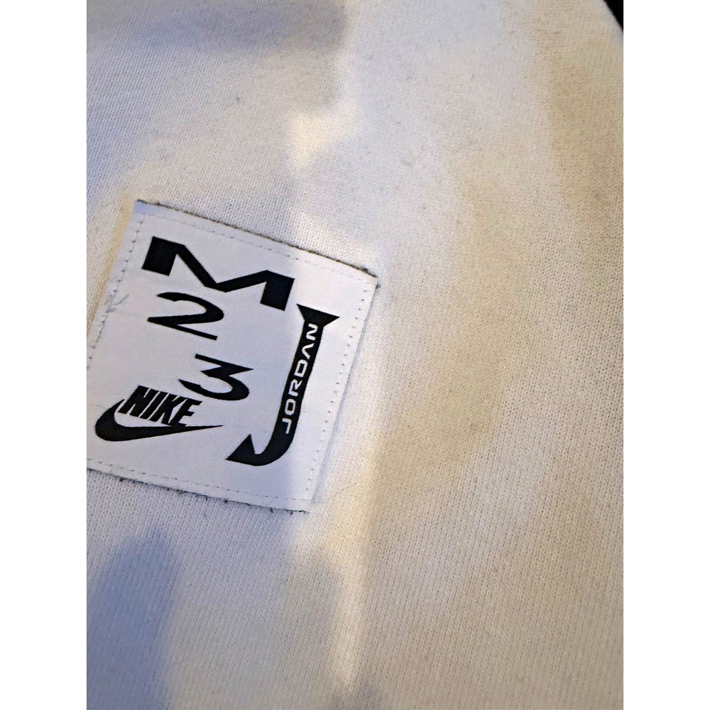 Nike Air Jordan 23 Engineered Men XL White Black Raglan Crewneck Sweatshirt - Picture 2 of 11